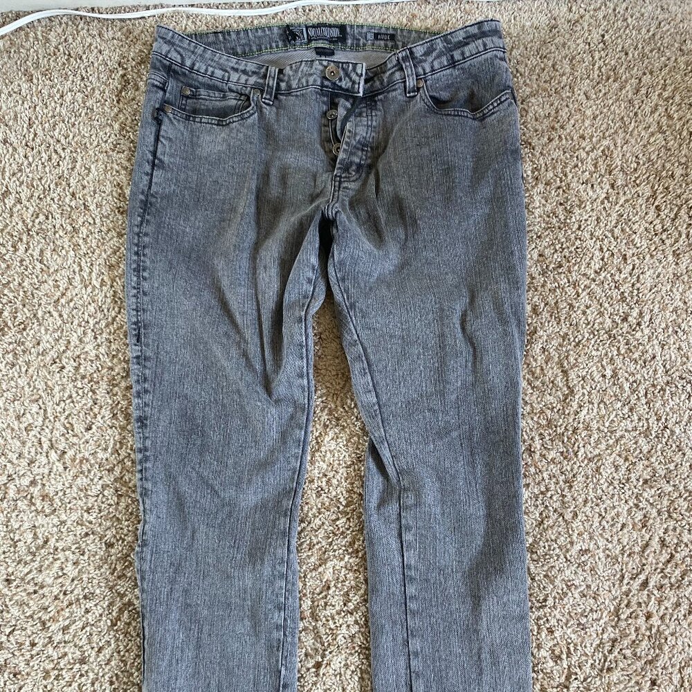 Social Collision Button Fly Fit Rude Washed Jeans 36